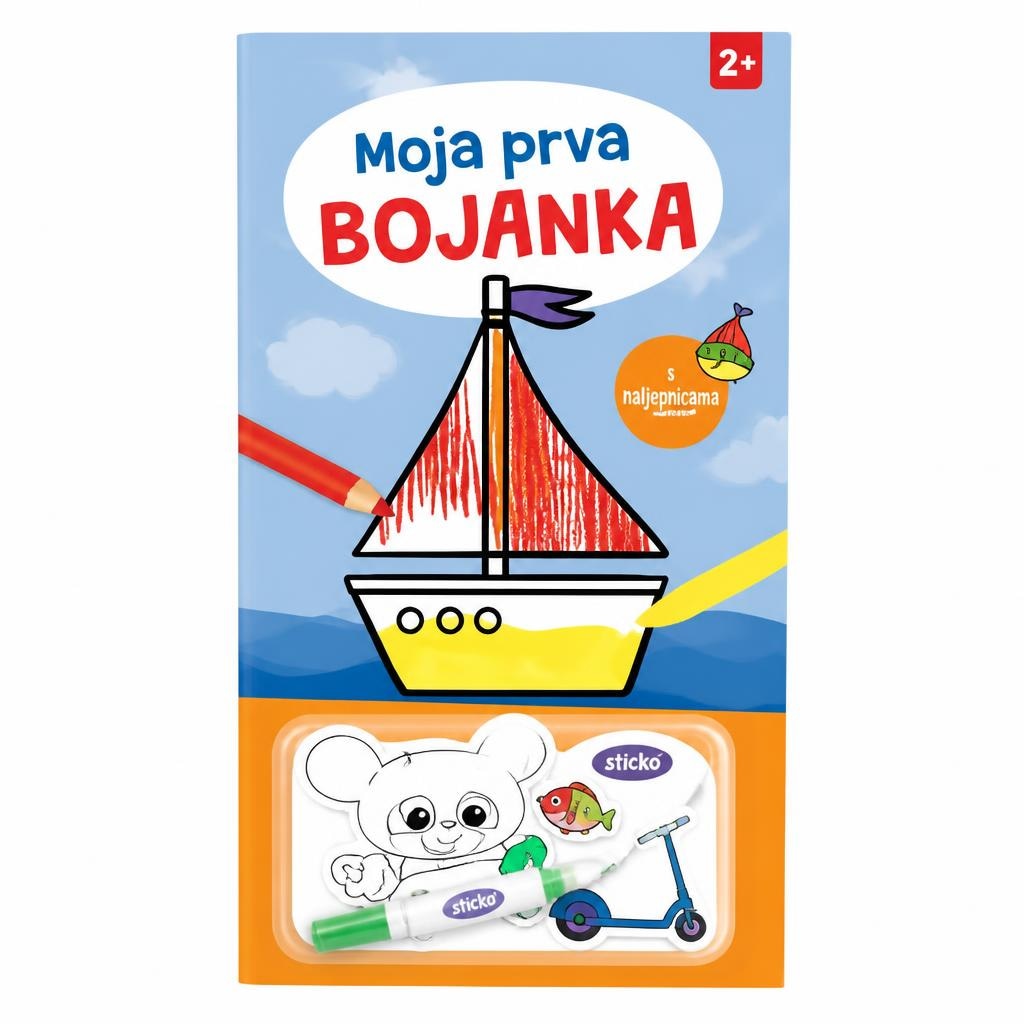 Dječja knjiga s naljepnicama ili bojanka Akcija u trgovini Lidl