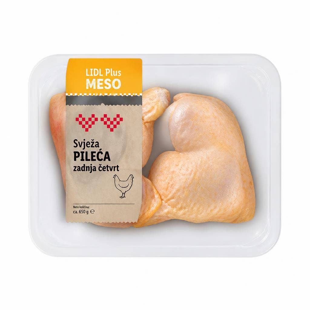 Svježa pileća zadnja četvrt cca 650 g Akcija u trgovini Lidl