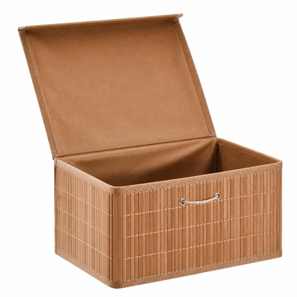Dekorativna košara s poklopcem 20x14x10 cm Akcija u trgovini Lesnina