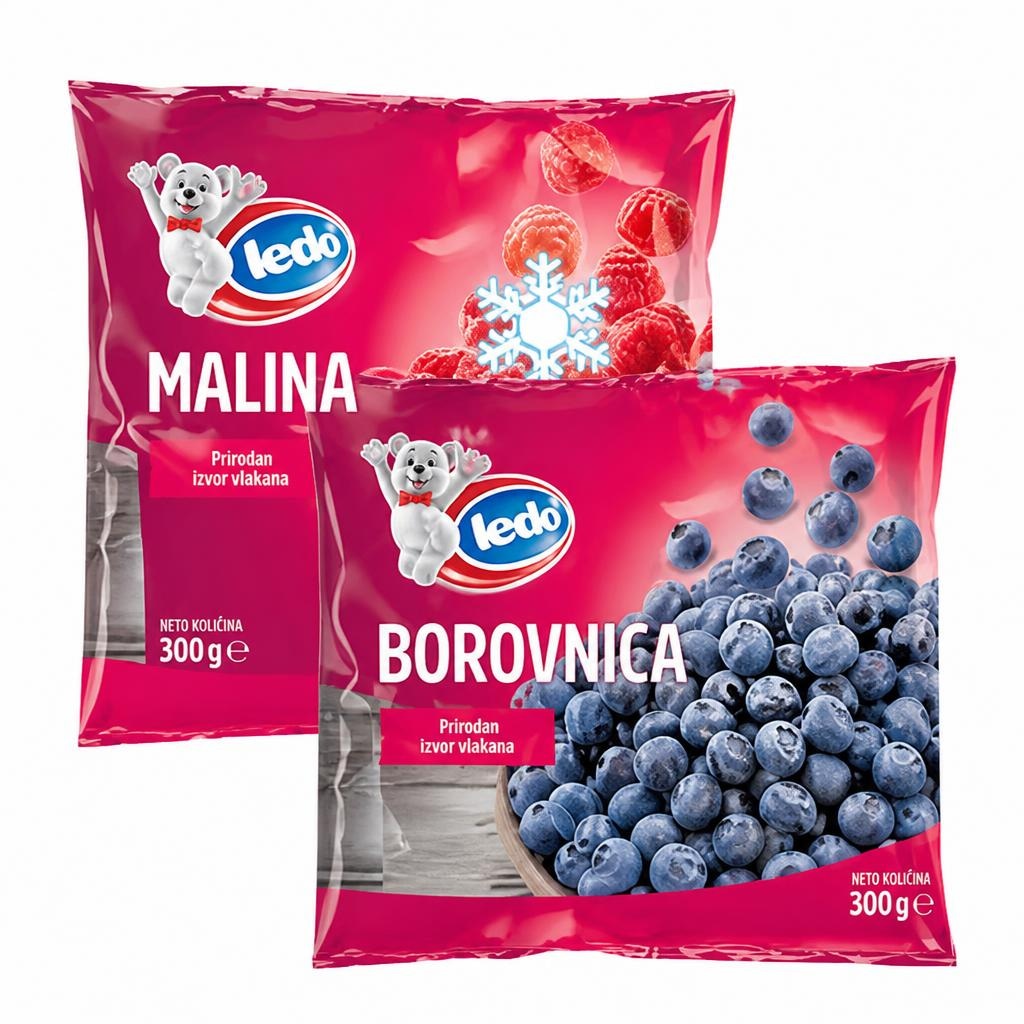 Ledo zamrznuto voće 300 g Akcija u trgovini KTC