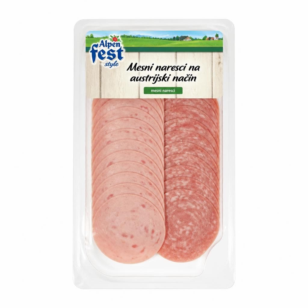 Alpenfest mesni naresci na austrijski način 100 g Akcija u trgovini Lidl