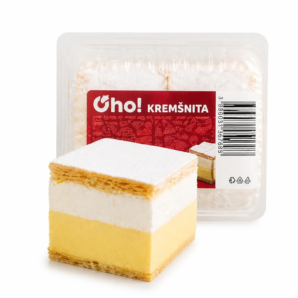 Oho! Kremšnita 4 komada Akcija u trgovini Plodine