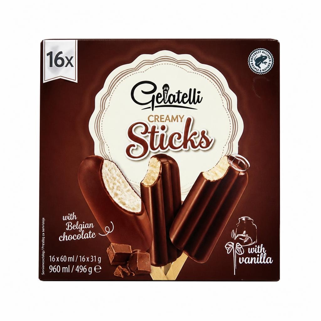 Gelatelli sladoled na štapiću 16 x 60 ml Akcija u trgovini Lidl