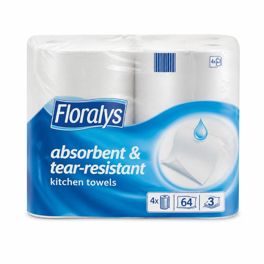 Floralys Kuhinjski ubrusi XXL 8 x 64 listića Akcija u trgovini Lidl