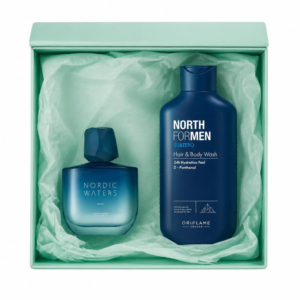 Set parfemska voda i sredstvo za pranje kose i tijela - Akcija u trgovini Oriflame