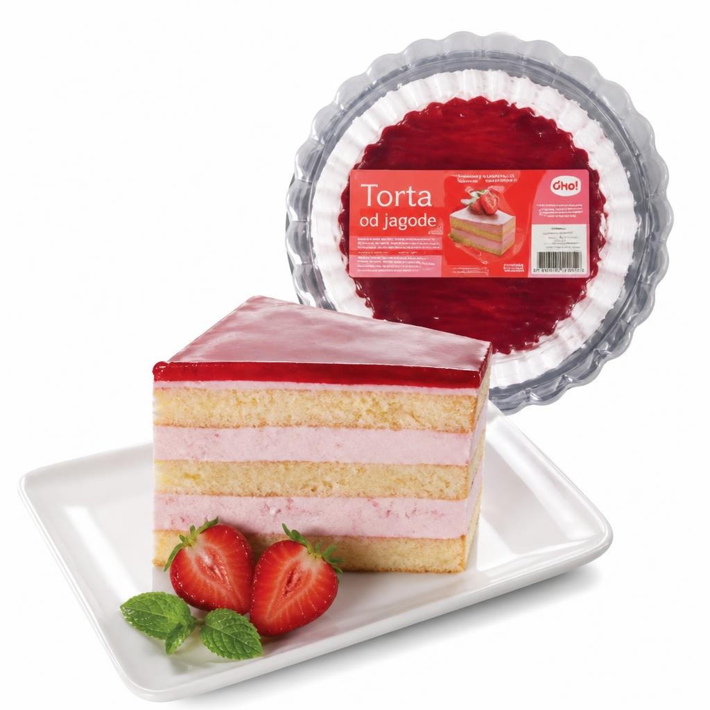 Torta od jagode 800 g Akcija u trgovini Plodine