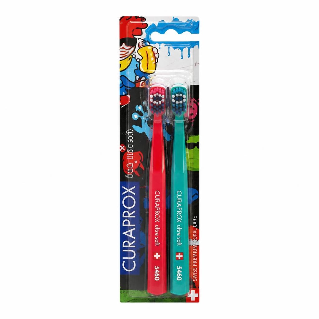 Curaprox dječja četkica za zube 5460 Ultra Soft Graffiti 2 kom Akcija u trgovini Dm