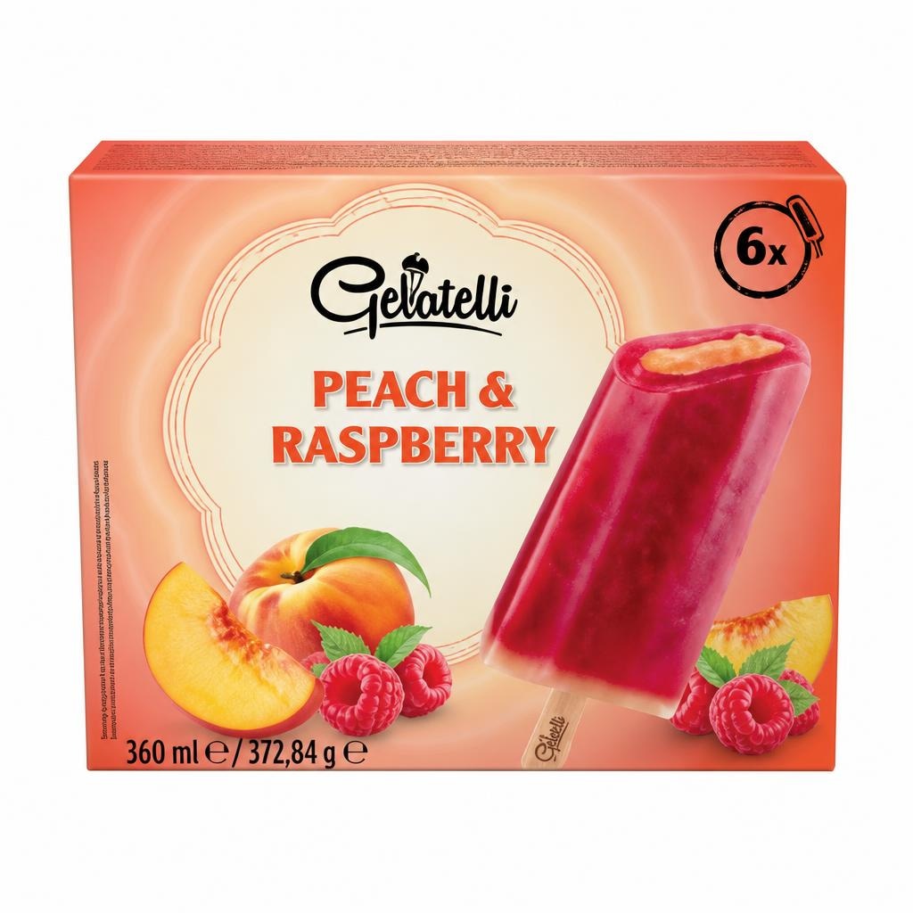 GELATELLI Voćni sladoled na štapiću 6 x 60 ml - Akcija u trgovini Lidl