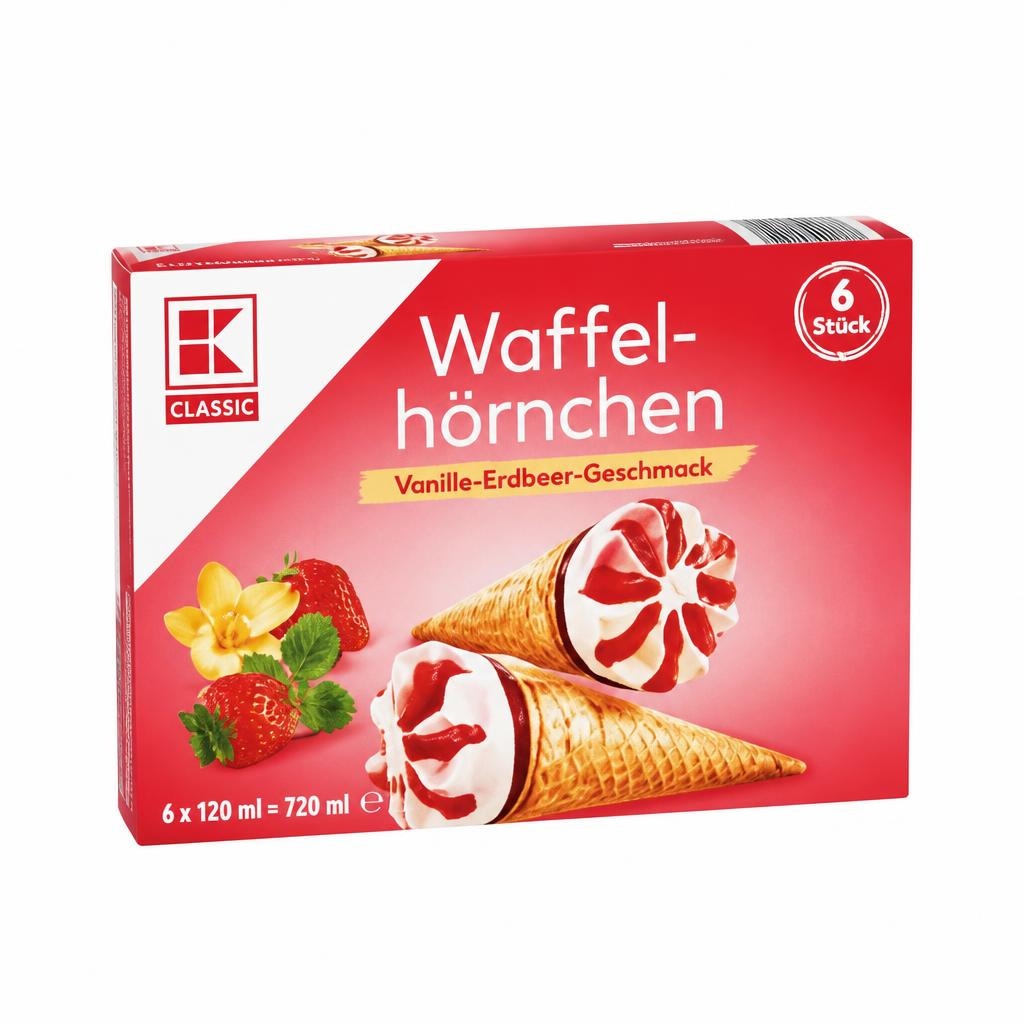 Classic Sladoled u kornetu 6 x 120 ml K Classic - Akcija u trgovini Kaufland
