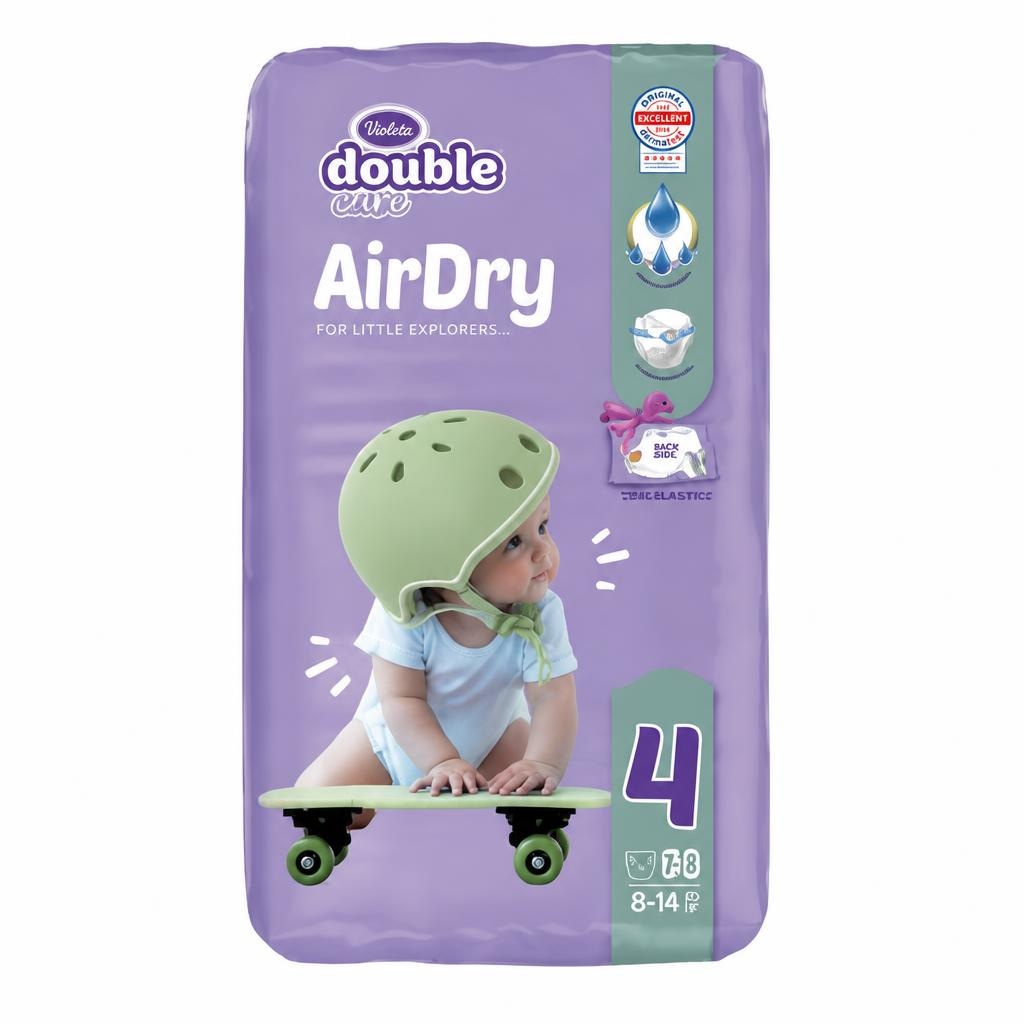 Violeta dječje pelene Air Dry maxi 4, 60/1 - Akcija u trgovini Konzum