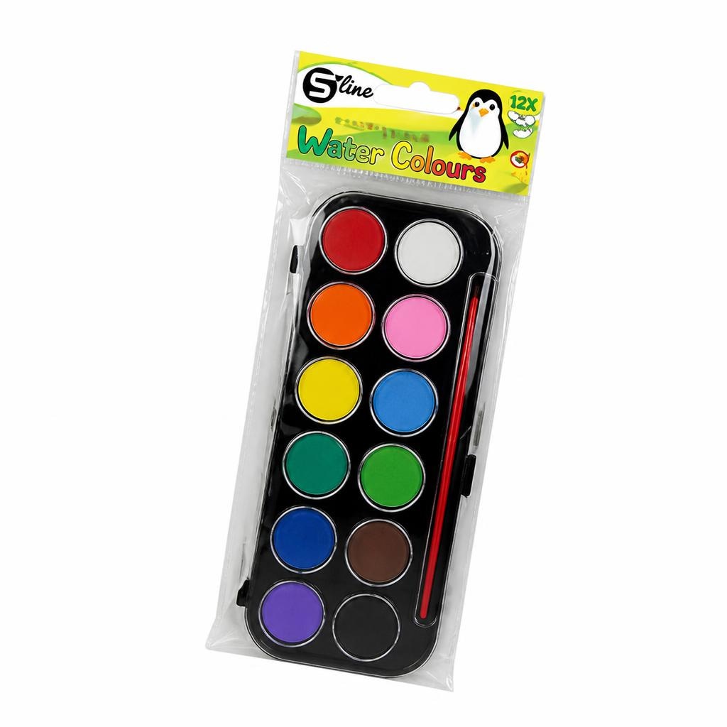 Vodene boje S-line 12 boja Akcija u trgovini Boso