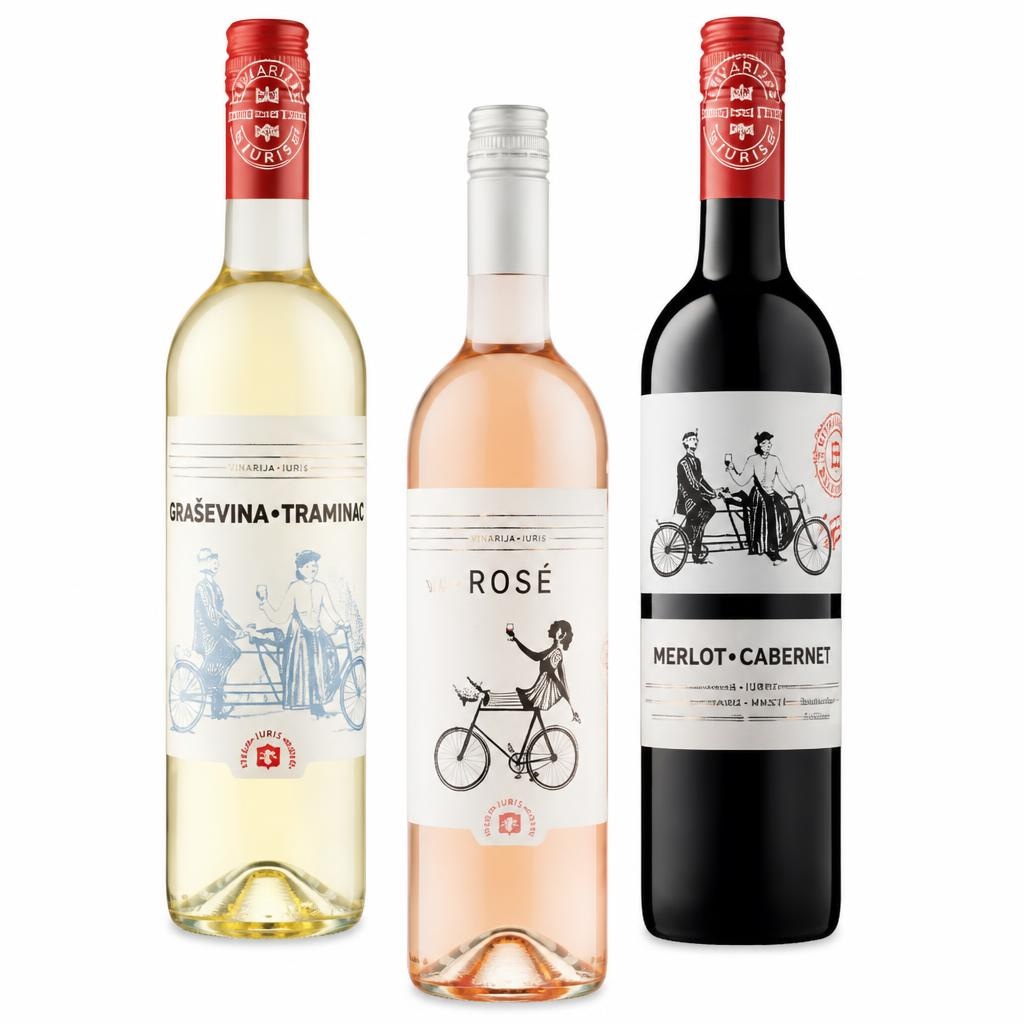 Vinarija Iuris crno, bijelo ili rosé vino 0,75 l Akcija u trgovini Plodine