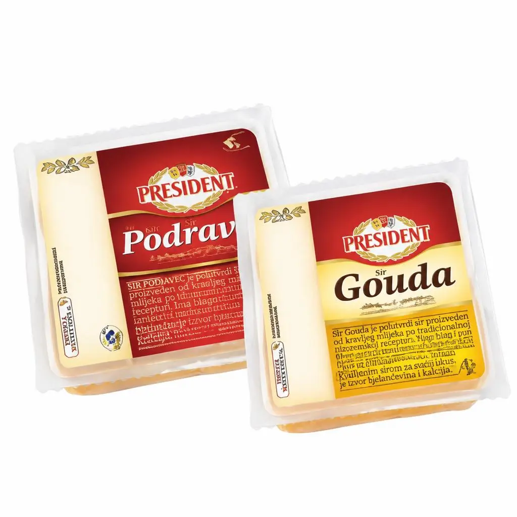 President Sir Podravec/Gouda 250 g Akcija u trgovini Gavranović