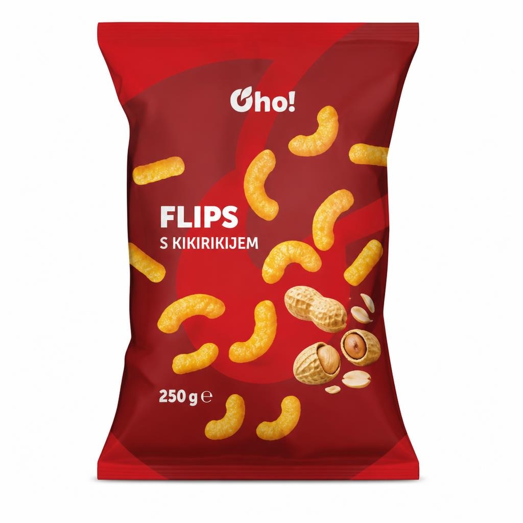 Oho! flips s kikirikijem 250 g Akcija u trgovini Plodine