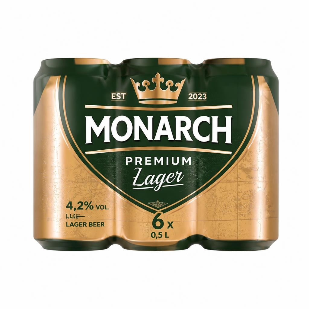 Svijetlo pivo Lager 6x 0,5 l MONARCH Akcija u trgovini Plodine