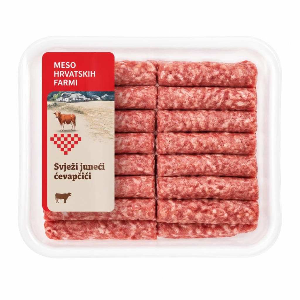 Svježi juneći ćevapčići 500 g Mesnica Akcija u trgovini Lidl