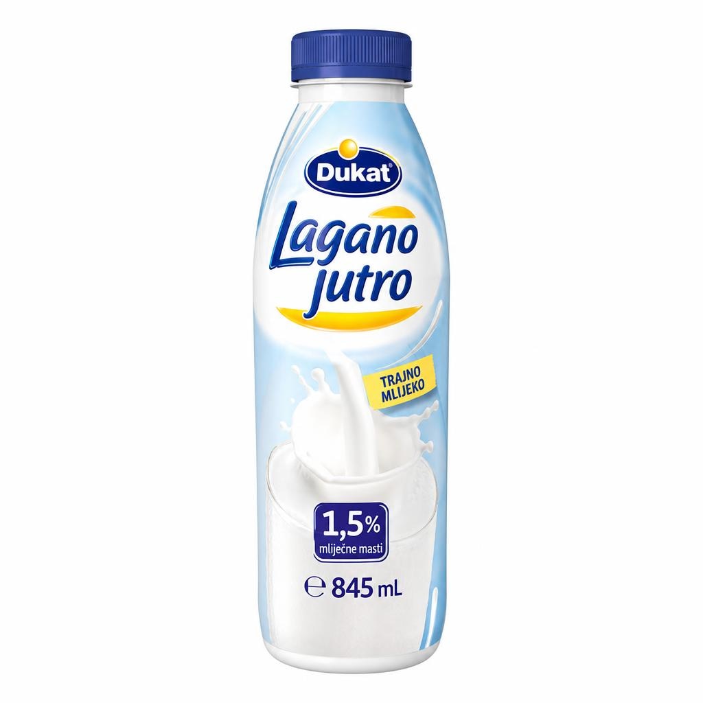 Mlijeko trajno Lagano jutro Dukat 0,5 l - Akcija u trgovini Bakmaz
