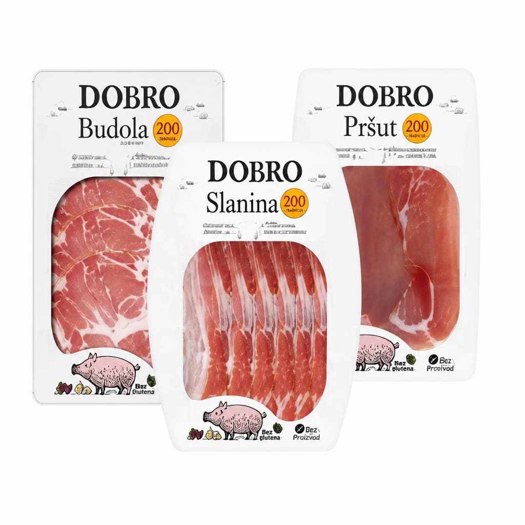 Dobro Budola, pršut ili slanina 250 g Akcija u trgovini Plodine