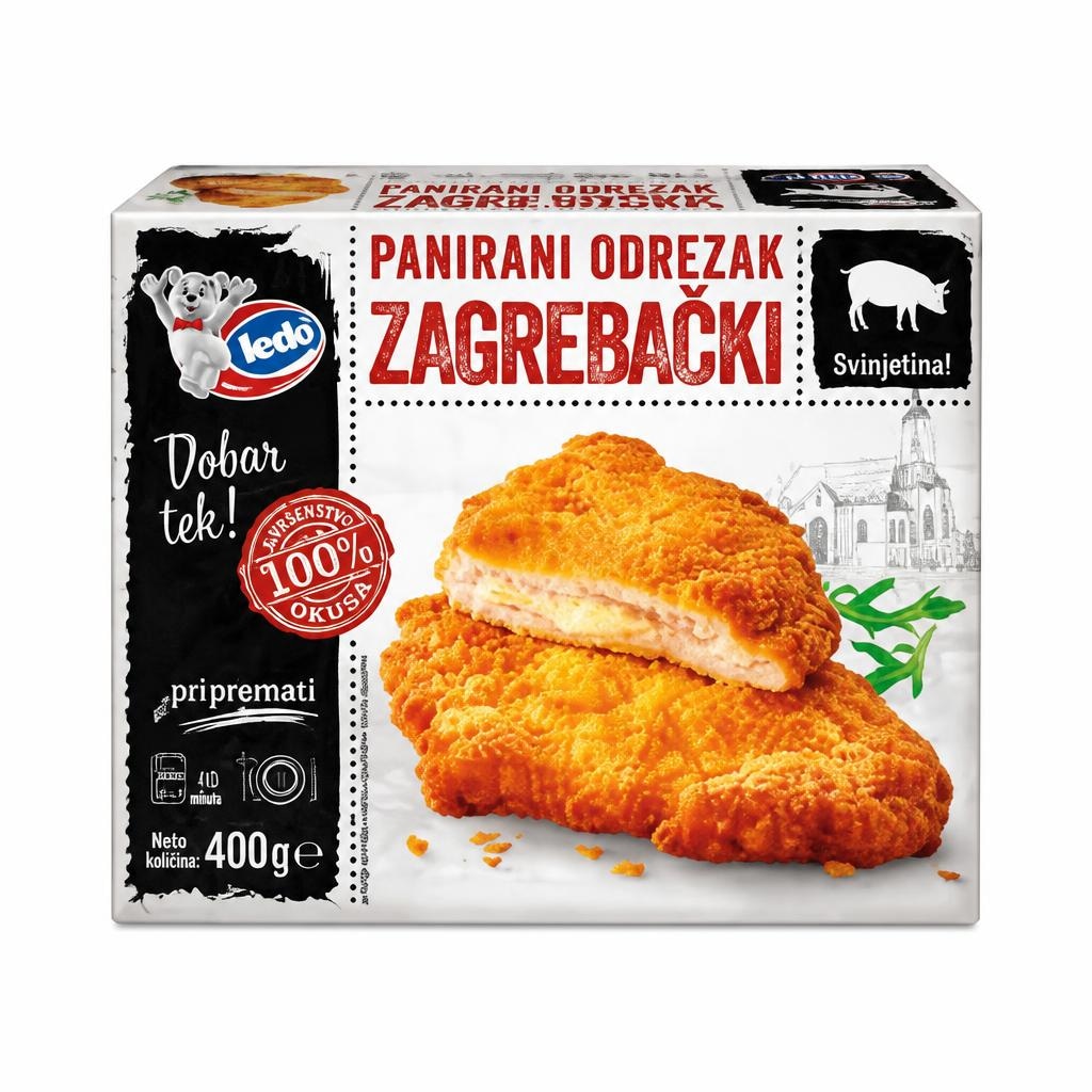 Ledo Zagrebački odrezak 400 g - Akcija u trgovini Ribola