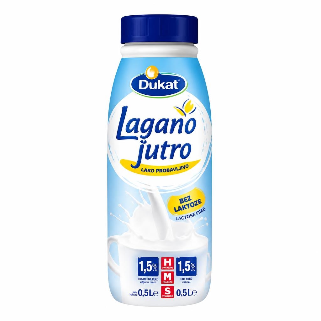 Lagano jutro, Dukat Trajno mlijeko 0,5 L - Akcija u trgovini Tommy