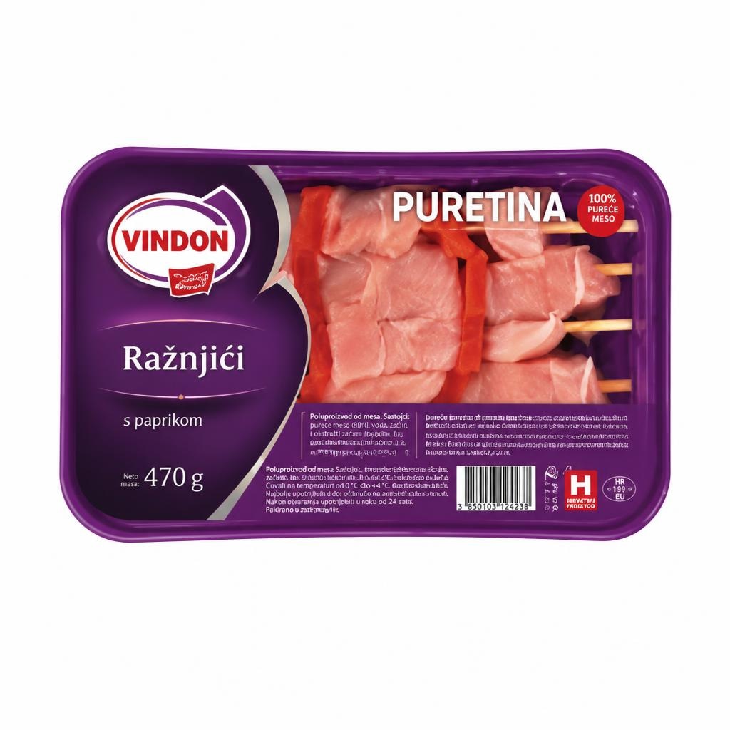 Cekin, Vindija Pureći ražnjići 1 kg Akcija u trgovini Tommy