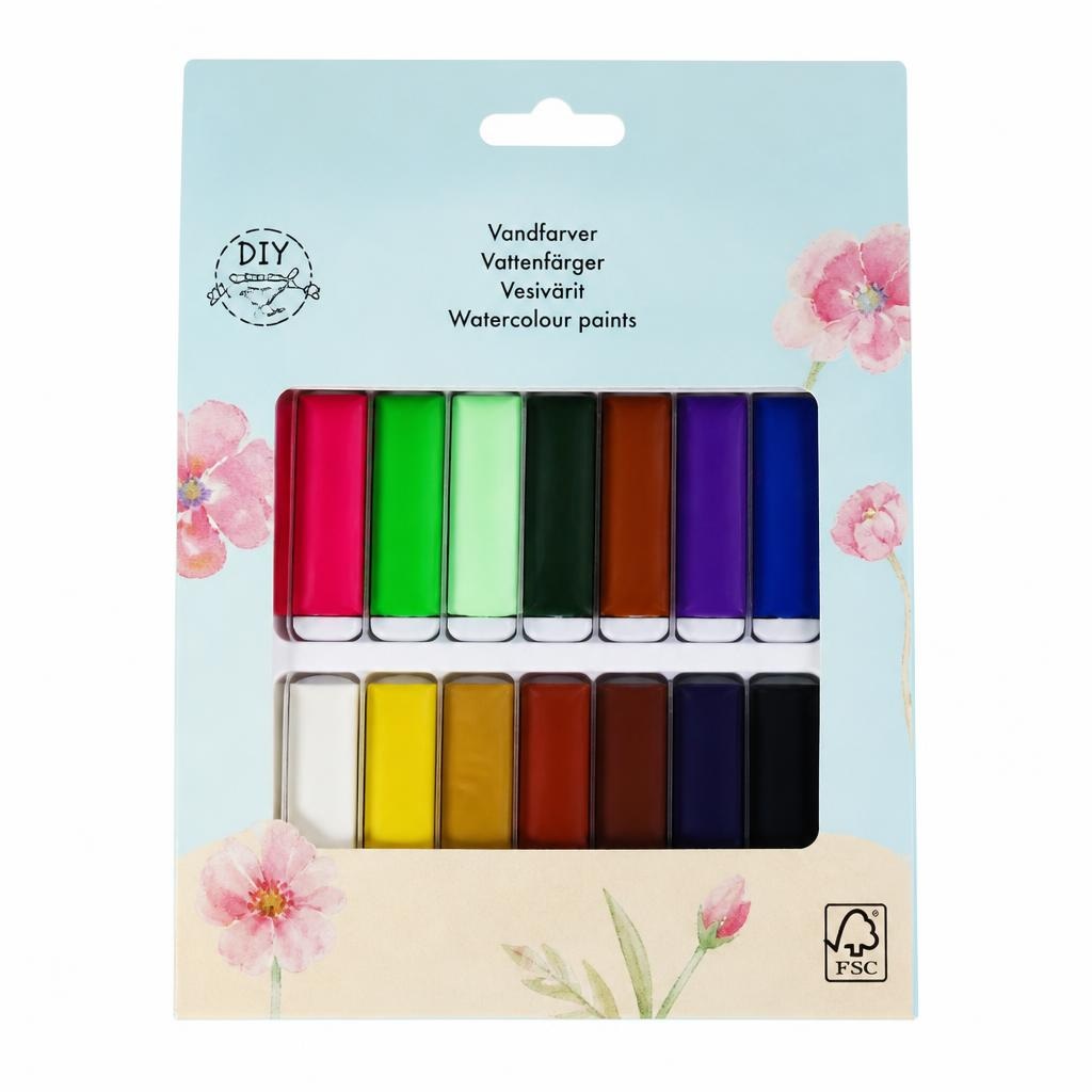DIY Boje za akvarel 18 kom. Akcija u trgovini Tedi