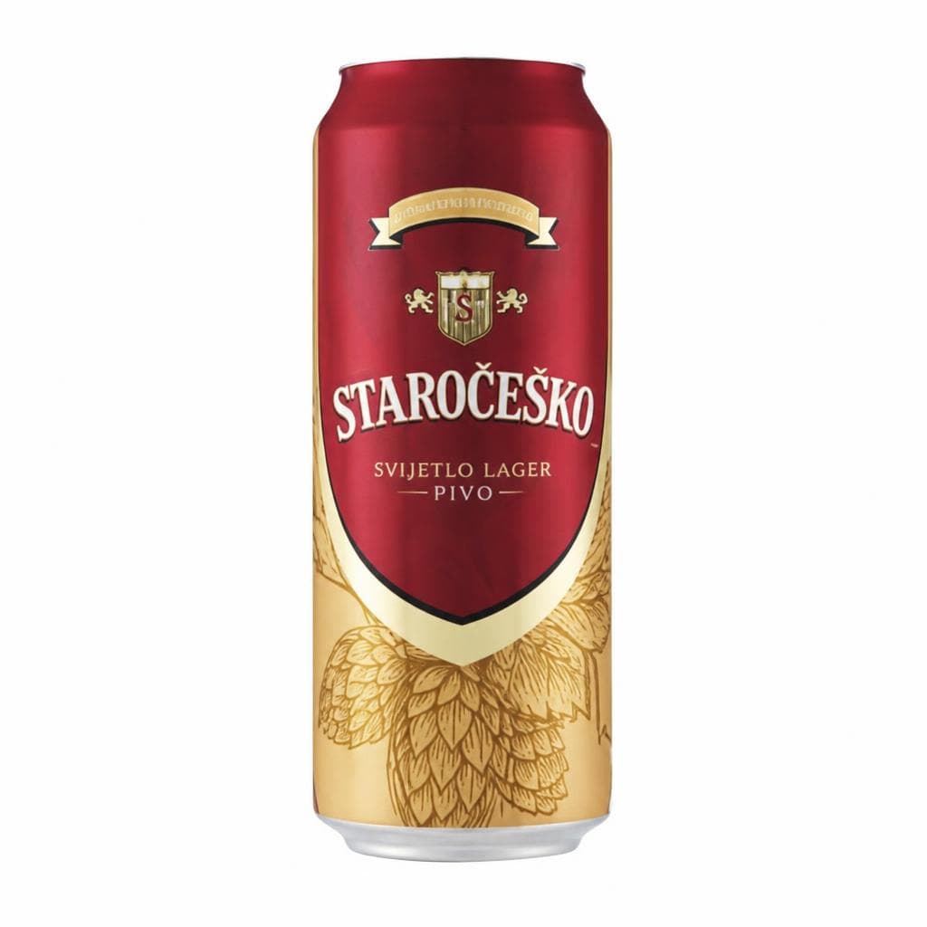 Staročeško pivo svjetlo 0,5l Akcija u trgovini Konzum