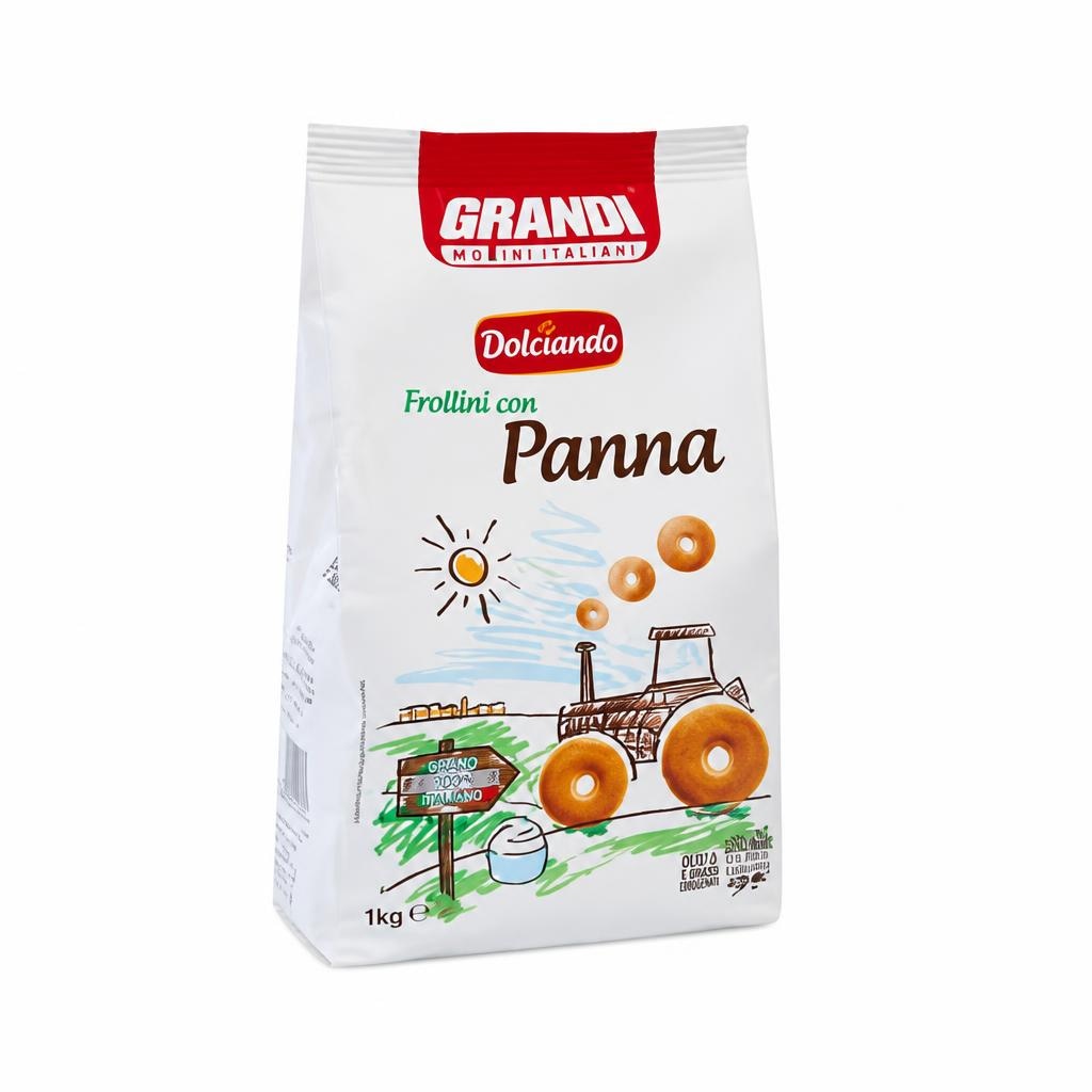 Keksi Frollini s vrhnjem 1 kg Grandi del risparmio - Akcija u trgovini Eurospin