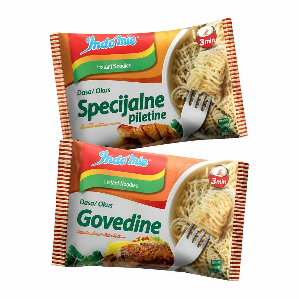 Noodles Indomie piletina, govedina 75 g / 70 g Akcija u trgovini Boso