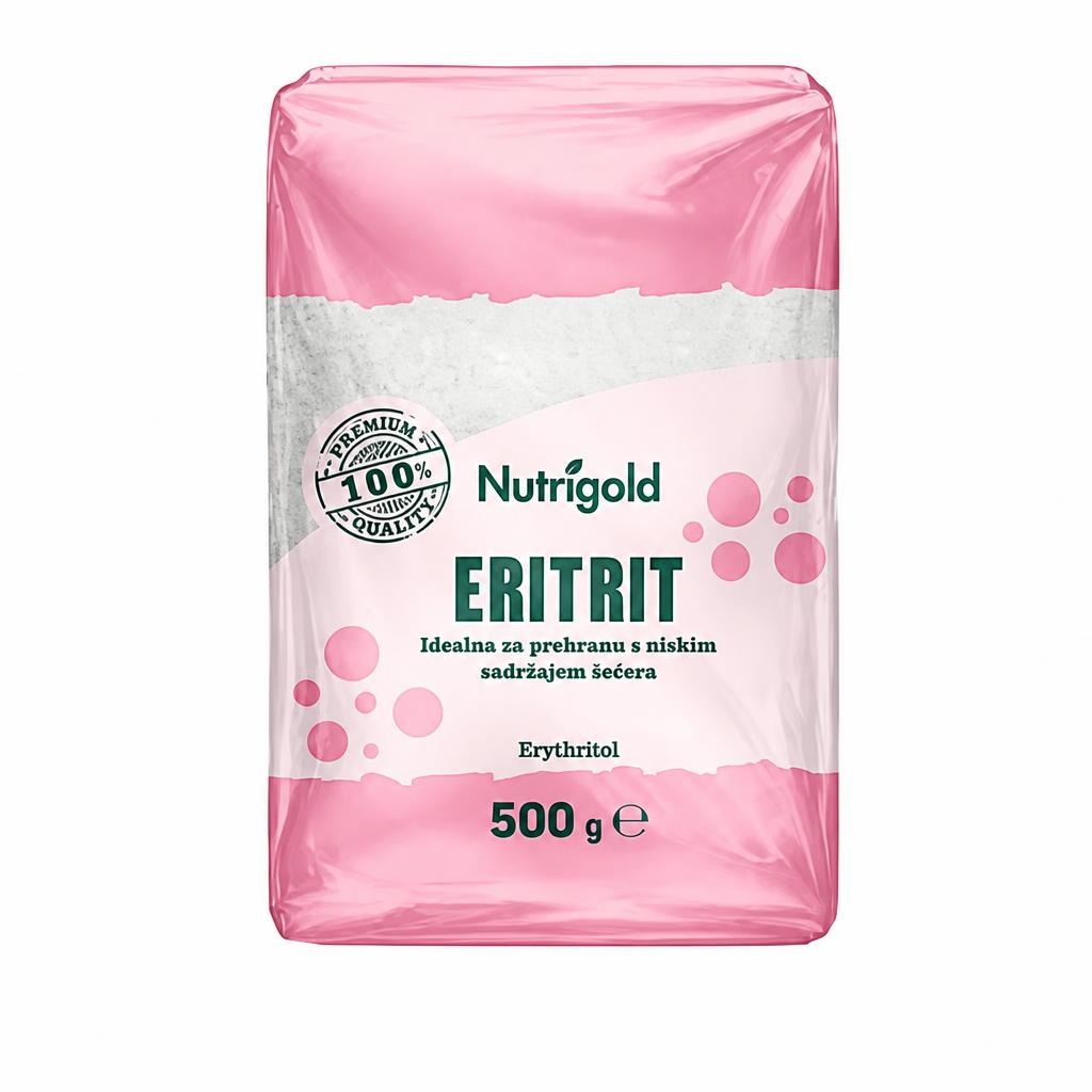 Prirodni zaslađivač Eritrit Nutrigold 500 g - Akcija u trgovini KTC