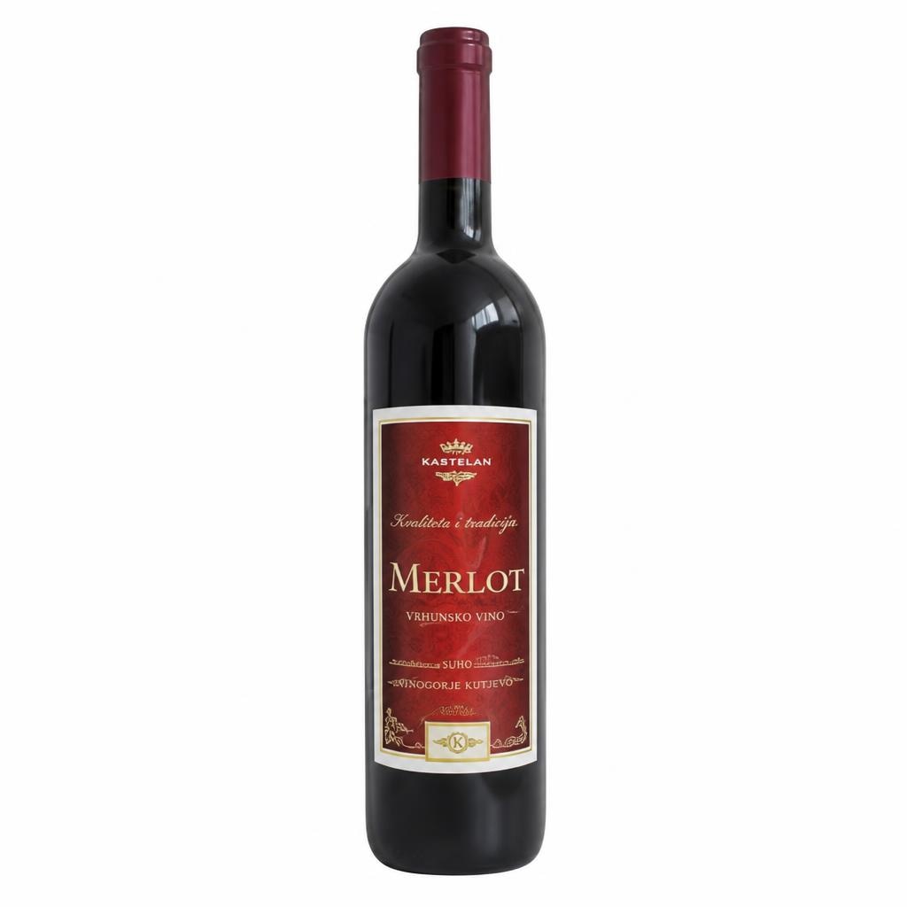 Kastelan Merlot vino 0,75 l Akcija u trgovini Bakmaz