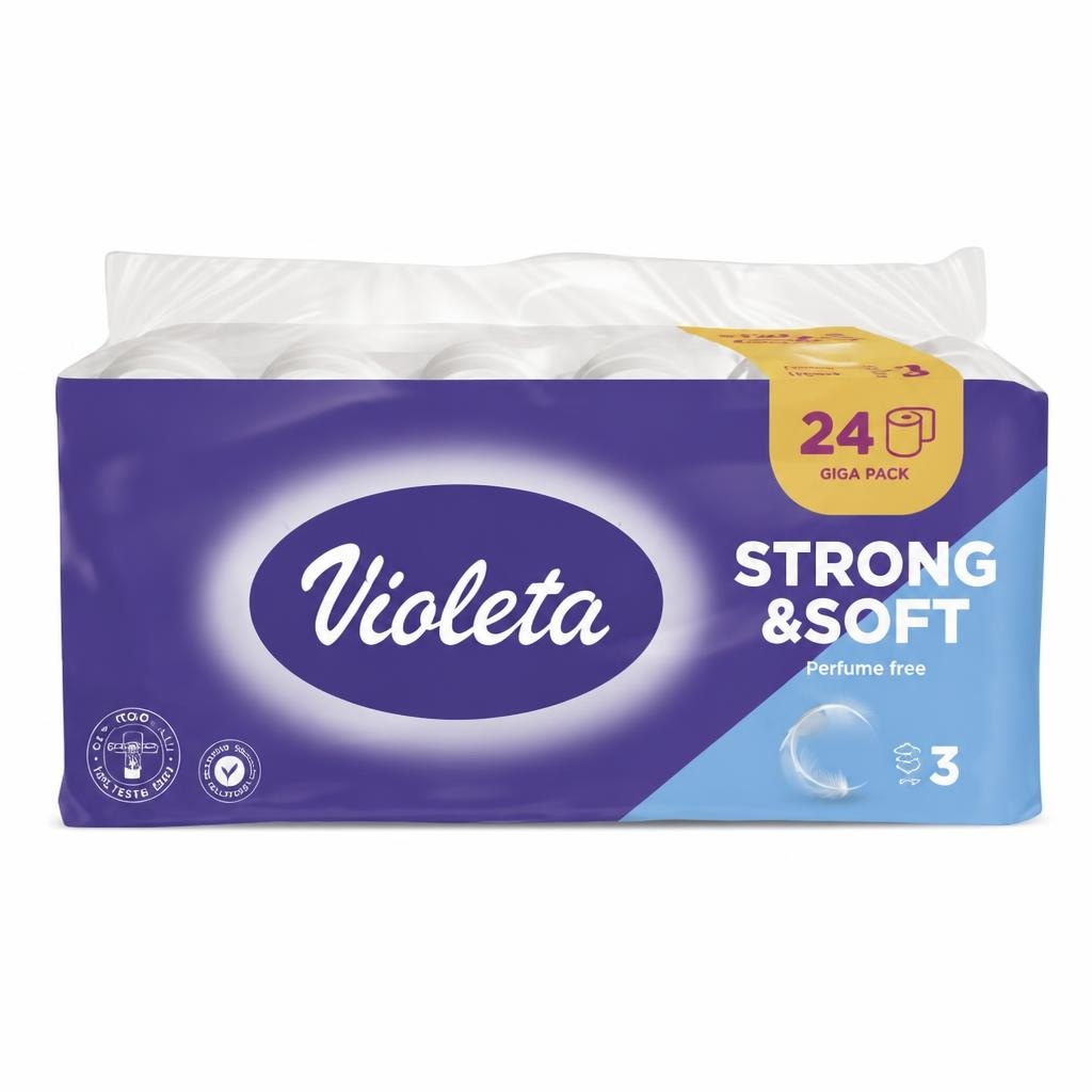 Violeta toaletni papir 24 role Akcija u trgovini Konzum