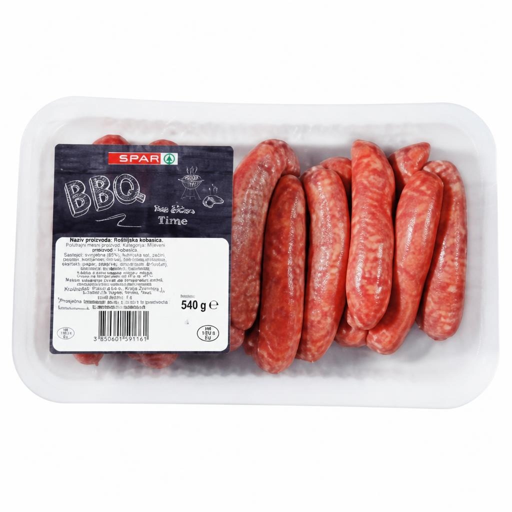 Grill kobasica 540 g SPAR BBQ - Akcija u trgovini Spar