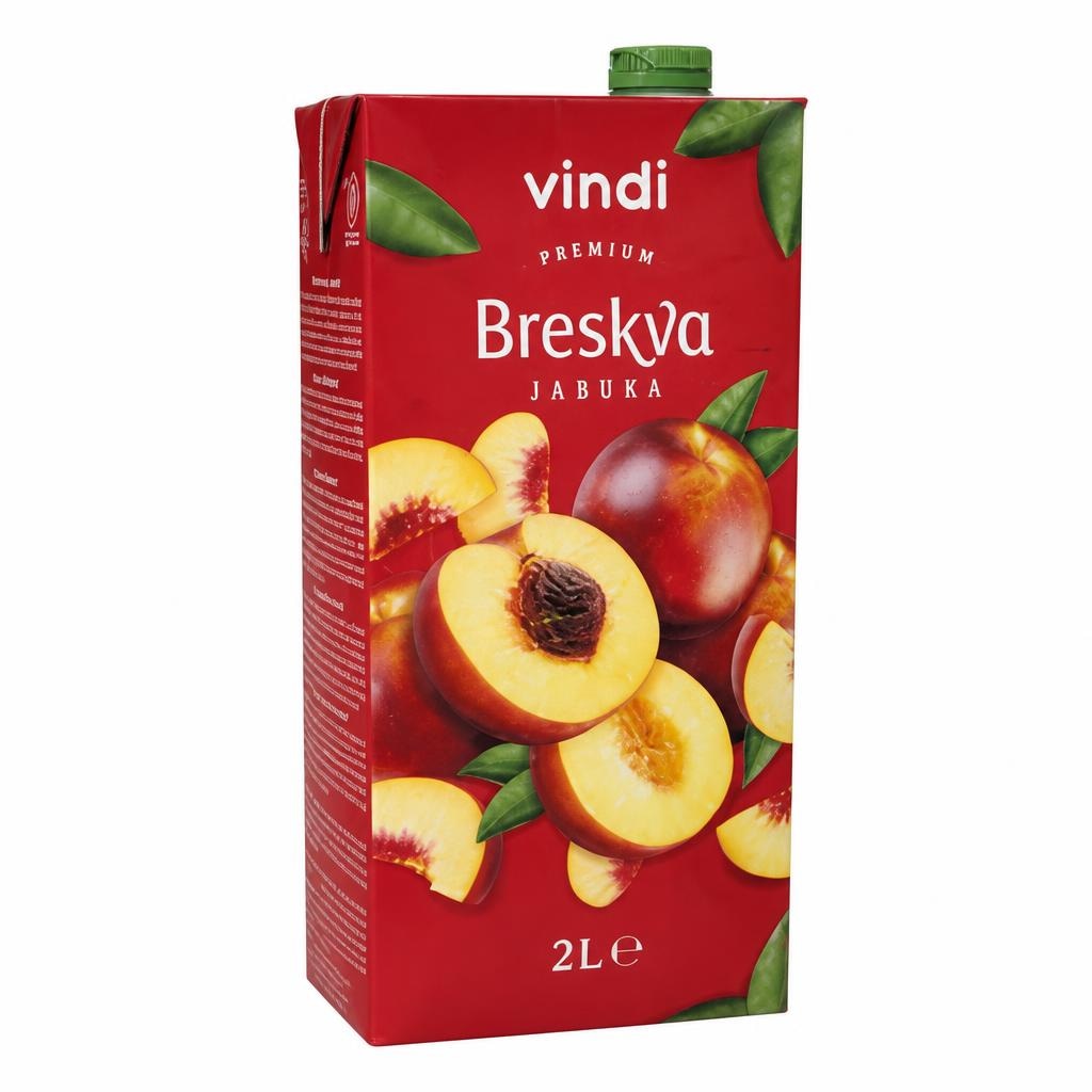 Voćni nektar Vindi breskva 2 l - Akcija u trgovini KTC