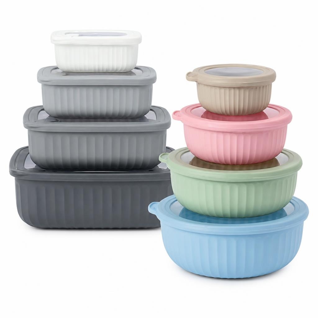 Set posuda za čuvanje hrane 4-dijelni (cca 400 ml, cca 850 ml, cca 1,5 L, cca 2,5 L) - Akcija u trgovini NKD
