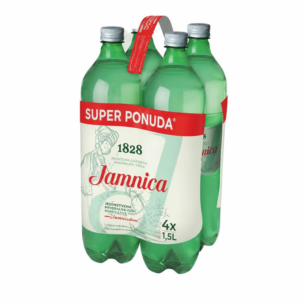 Jamnica prirodna gazirana mineralna voda 4x1,5 I Akcija u trgovini KTC