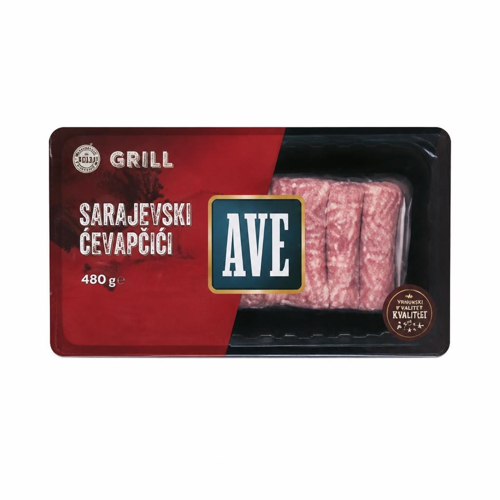AVE Sarajevski ćevapčići 480 g Akcija u trgovini Konzum