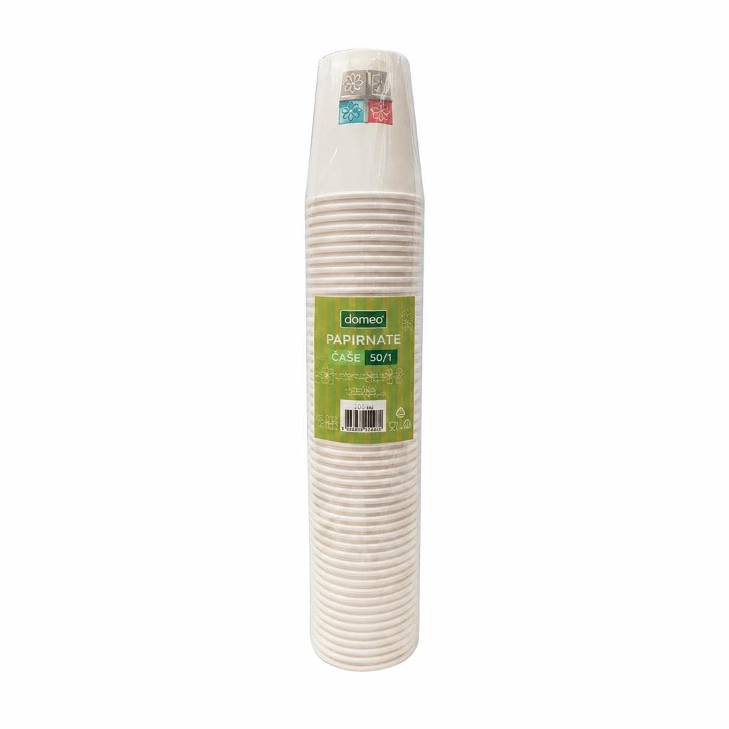 Domeo papirnate čaše 1 pak, 50/1, 200 ml Akcija u trgovini NTL