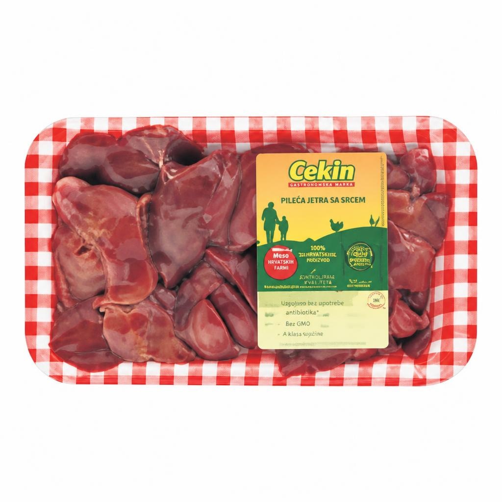 Pileća jetra sa srcem Cekin 500 g Akcija u trgovini KTC