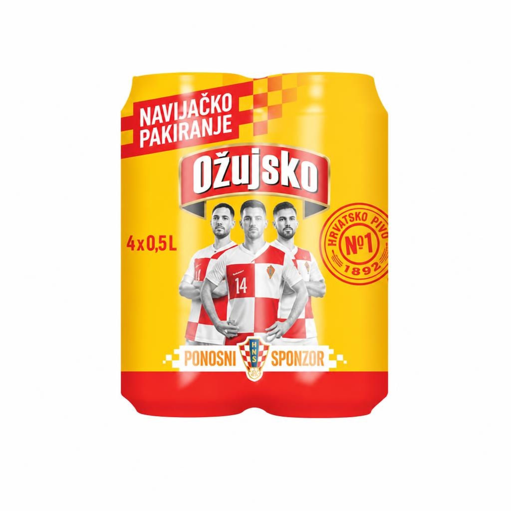 Ožujsko pivo 4 x 0,5 I Akcija u trgovini KTC