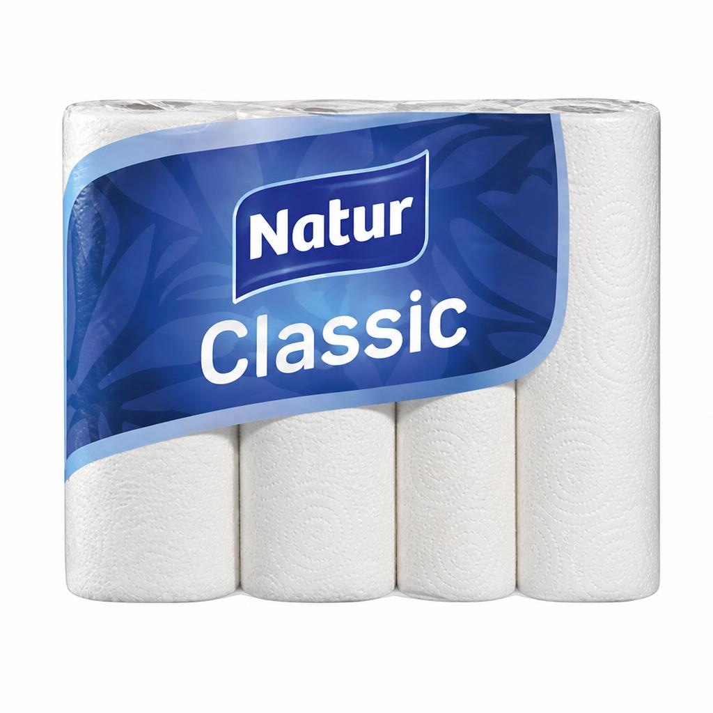 Natur papirnati ručnik 4 role Akcija u trgovini Konzum