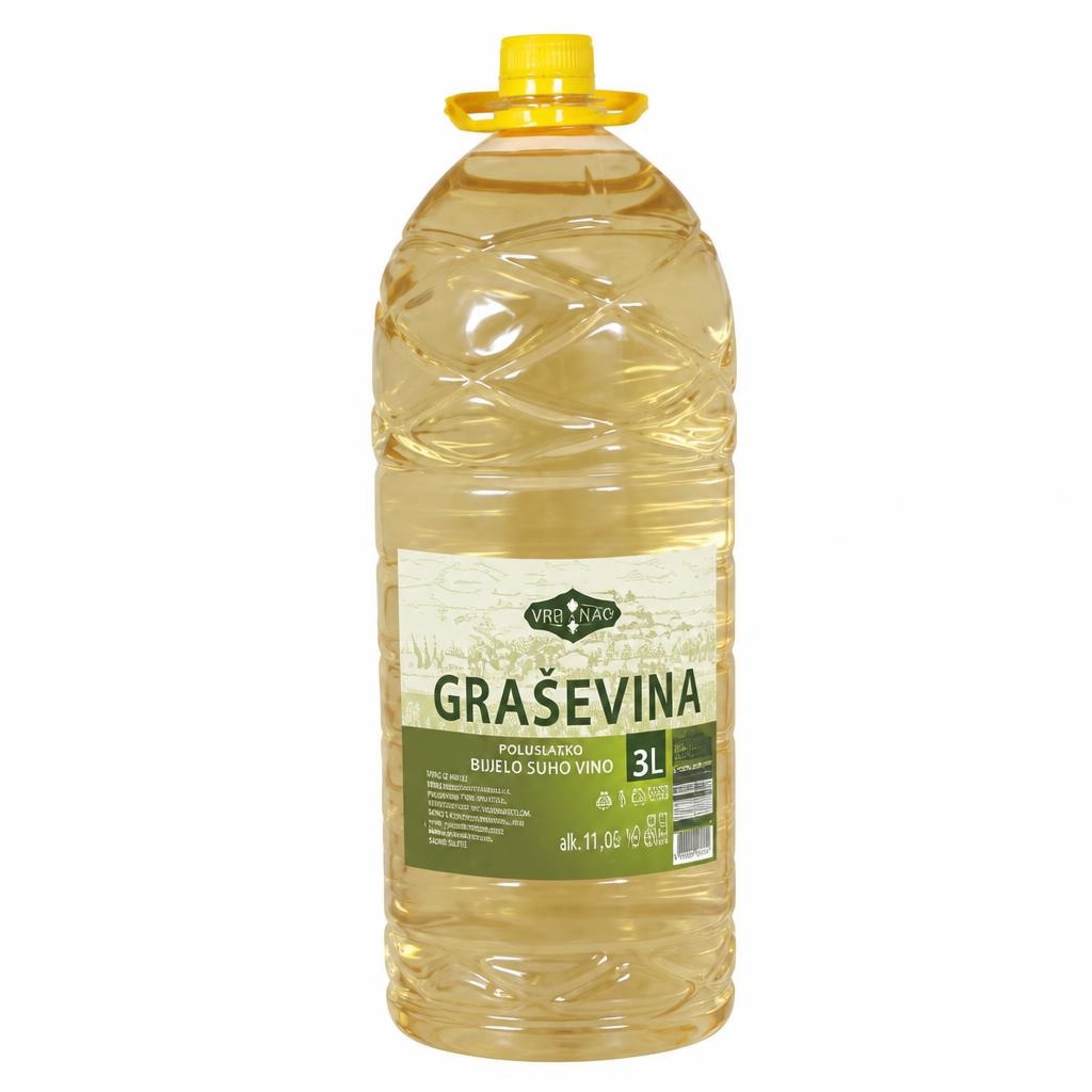 Vino Graševina 3 l - Akcija u trgovini Djelo