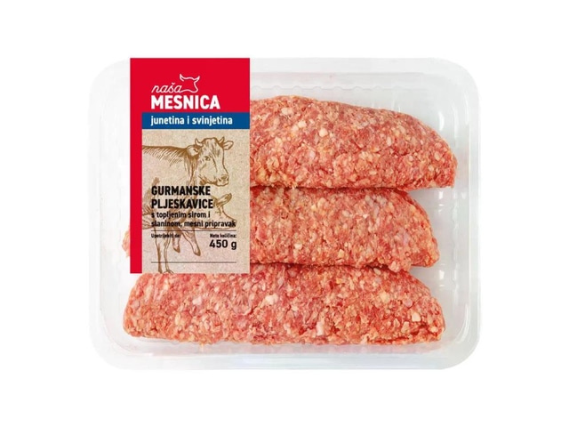 Svježa punjena pljeskavica