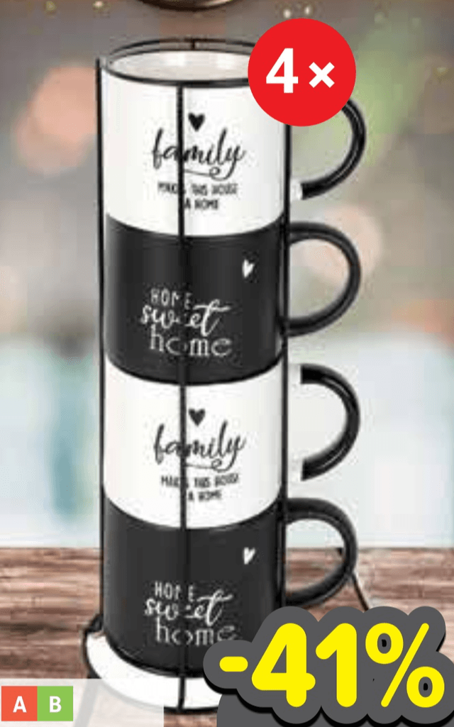 Set šalica na stalku