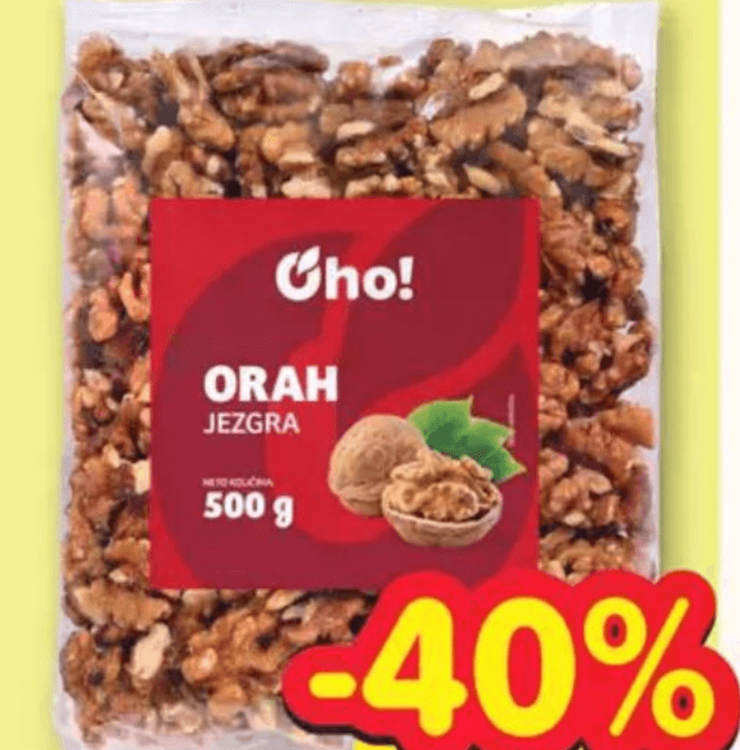 OHO! Orah jezgra 500g: Akcija (Plodine) 13.05