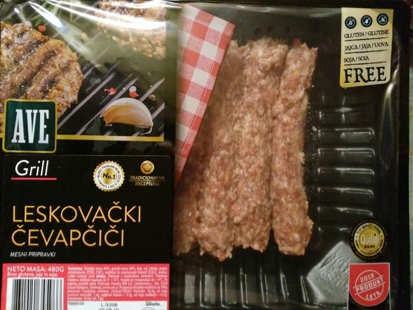 Leskovački ćevapi AVE 480g: Akcija (Spar) 15.10