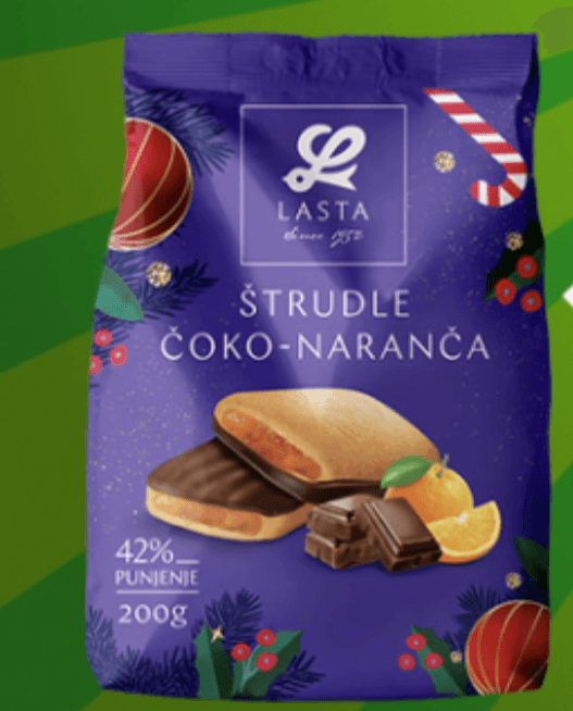 Lasta Rondini Lasta Štrudla Čoko-Naranča 200g: Akcija (Žabac) 27.04